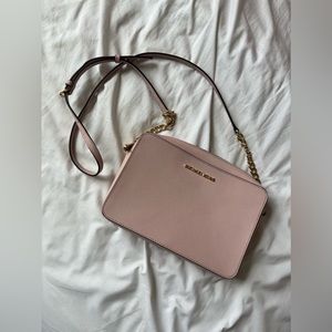 Michael Kors pink cross body bag